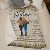 Thank You For Standing By My Side - Bestie Personalized Custom Blanket - Gift For Best Friends, BFF, Sisters