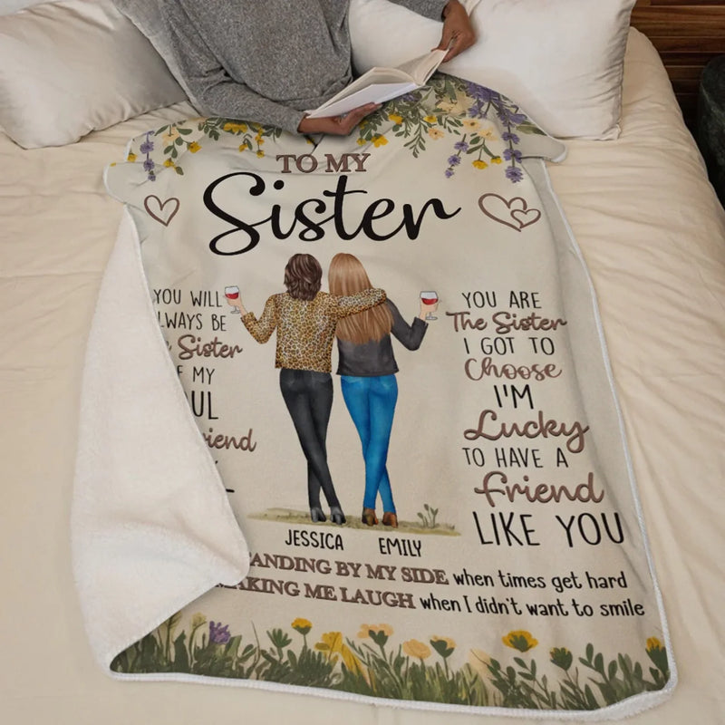 Custom Name Sister Gifts - Personalized Blanket