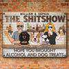 Paws And Party Time - Dog Personalized Custom Home Decor Metal Sign - House Warming Gift For Pet Owners, Pet Lovers