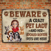 Paws, Whiskers, And Unconditional Love - Dog & Cat Personalized Custom 3D Inflated Effect Printed Home Decor Metal Sign - House Warming Gift For Pet Owners, Pet Lovers
