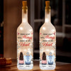 The Glow Of Your Soul Will Forever Brighten My Path - Memorial Personalized Custom Bottle Lamp - Sympathy Gift For Family Members