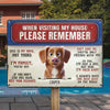 My Dog Makes This House A Home - Dog Personalized Custom 3D Inflated Effect Printed Home Decor Metal Sign - House Warming Gift For Pet Owners, Pet Lovers