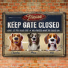 Happiness Is A Dog At Your Door - Dog Personalized Custom 3D Inflated Effect Printed Home Decor Metal Sign - House Warming Gift For Pet Owners, Pet Lovers