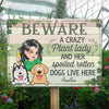 Dogs Make The Garden Lively - Dog Personalized Custom Home Decor Metal Sign - House Warming Gift For Pet Owners, Pet Lovers