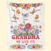 A Cozy Way To Celebrate The Love That Never Fades - Family Personalized Custom Blanket - Mother's Day Gift For Mom, Grandma