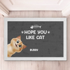 Hope You Adore Furry Friends - Cat Personalized Custom Home Decor Decorative Mat - House Warming Gift For Pet Owners, Pet Lovers