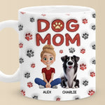 Custom Name Dog Mom Gifts for Dog Lovers - Personalized Mugs