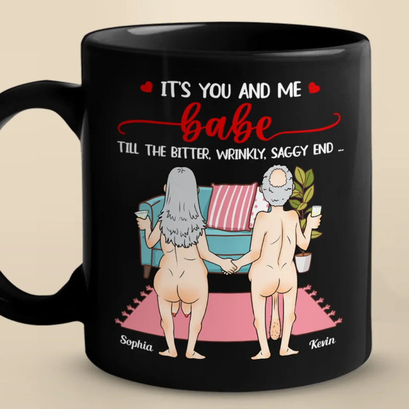 Together Forever - Couple  Personalized Custom Black Mug - Gift For Husband Wife, Anniversary