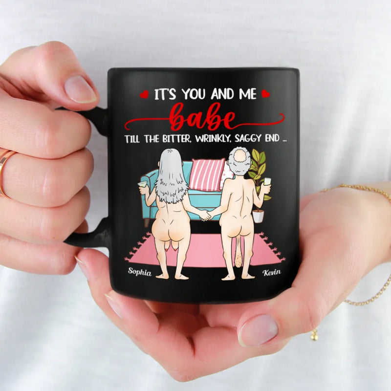 Together Forever - Couple  Personalized Custom Black Mug - Gift For Husband Wife, Anniversary