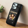 Behind Every Happy Family Is A Mother Who Gives Her All - Family Personalized Custom Leather Flip Wallet Phone Case - Mother's Day Gift For Mom, Grandma