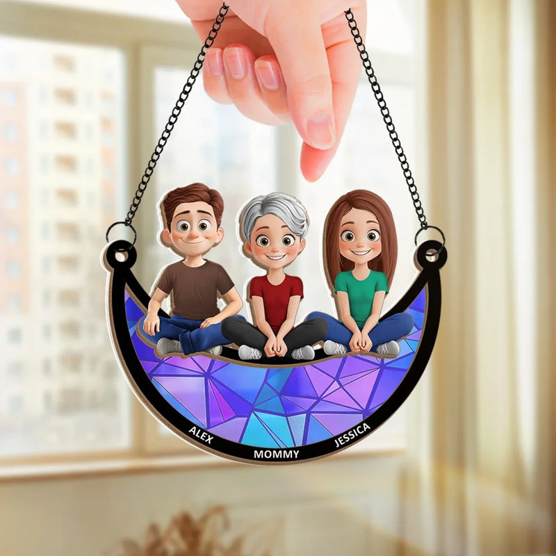 Custom Name Family Gifts - Personalized Suncatcher Ornament