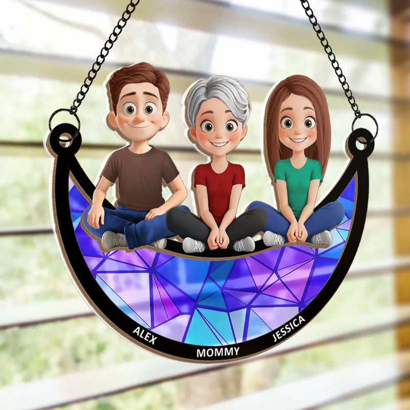 Custom Name Family Gifts - Personalized Suncatcher Ornament