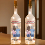 Custom Name Mother Daughter Gifts - Personalized Bottle Lamp