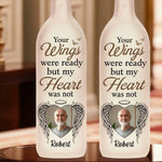 Custom Photo Memorial Angel Gifts for Loved Ones - Personalized Bottle Lamp