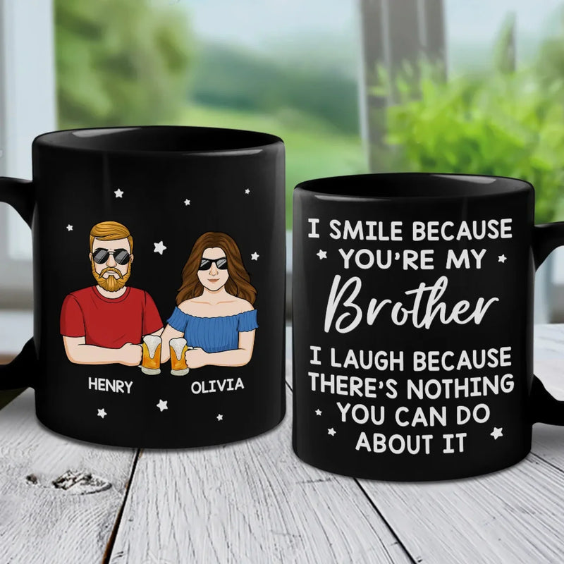 Family Is Our Greatest Blessing - Family Personalized Custom Black Mug - Gift For Family Members