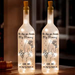 Custom Name and Date Gifts for Mom - Personalized Bottle Lamp