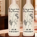 Custom Name and Date Gifts for Mom - Personalized Bottle Lamp