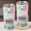 Crossed Fingers, Crossed Paths, Besties For Life - Bestie Personalized Custom Tumbler - Gift For Best Friends, BFF, Sisters
