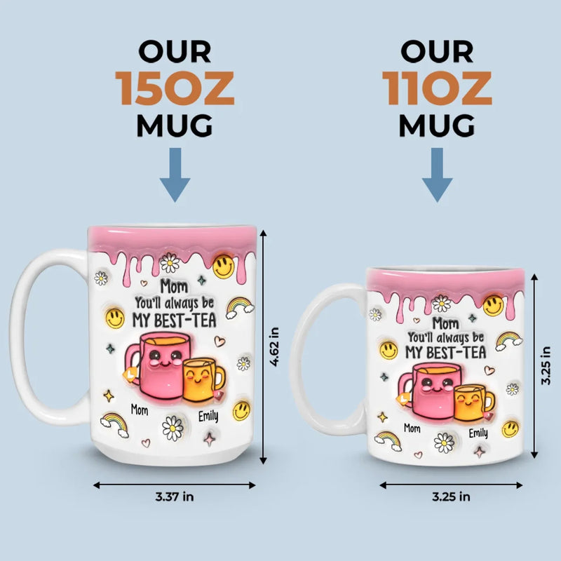 Infinite Love, Unbreakable Bond - Family Personalized Custom 3D Inflated Effect Printed Mug - Gift For Mom, Daughter