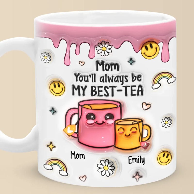 Infinite Love, Unbreakable Bond - Family Personalized Custom 3D Inflated Effect Printed Mug - Gift For Mom, Daughter