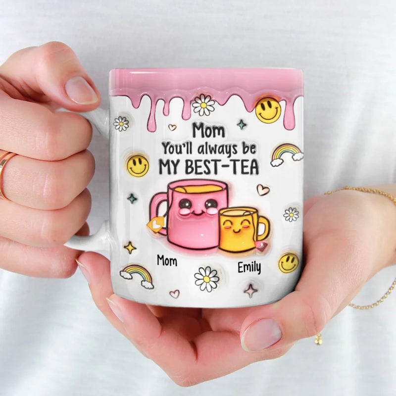 Infinite Love, Unbreakable Bond - Family Personalized Custom 3D Inflated Effect Printed Mug - Gift For Mom, Daughter