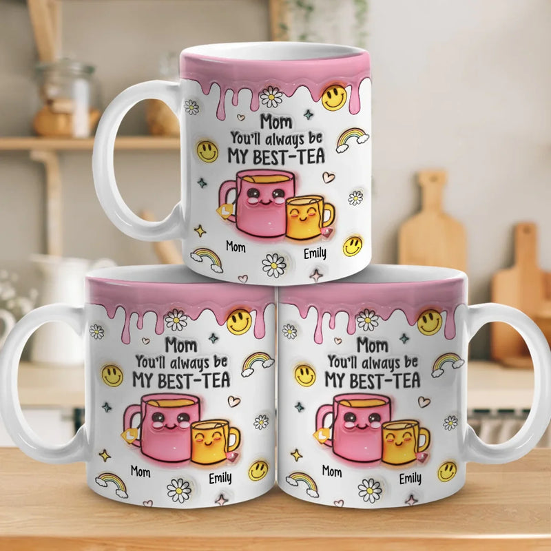 Infinite Love, Unbreakable Bond - Family Personalized Custom 3D Inflated Effect Printed Mug - Gift For Mom, Daughter
