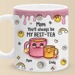Custom Name Best-Tea Gifts for Mom - Personalized Mugs