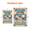 Sizzling Love, Just Like The Grill - Couple Personalized Custom Home Decor Metal Sign - Gift For Yourself, Husband Wife, Best Friends, Family Members