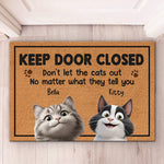 Custom Name Funny Cat Gifts - Personalized Doormat