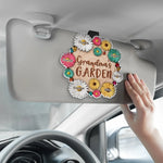 Custom Name Grandma's Garden Gifts for Grandma - Personalized Car Visor Clip