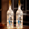The Love Between Mothers And Daughter Is Forever - Family Personalized Custom Bottle Lamp - Gift For Mom, Daughter
