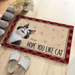 Custom Name Funny Cat Gifts for Cat Lovers - Personalized Doormat