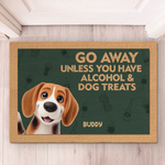 Custom Name Funny Alcohol and Pet Treats Gifts - Personalized Doormat