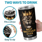 Custom Name Best Brother Gifts - Personalized Tumbler