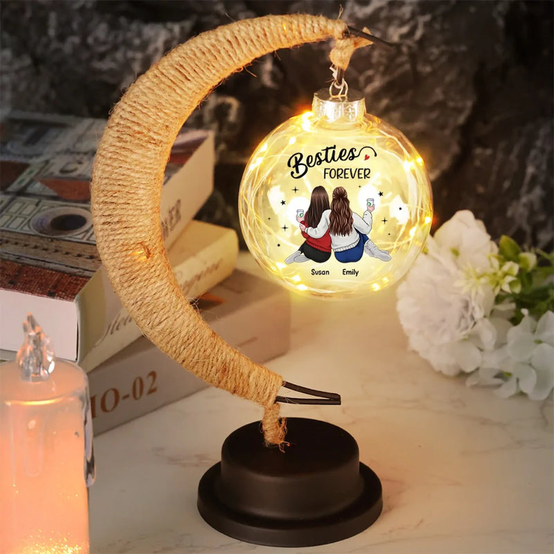 Custom Name Best Friend Gifts for Women - Personalized Moon Lamp