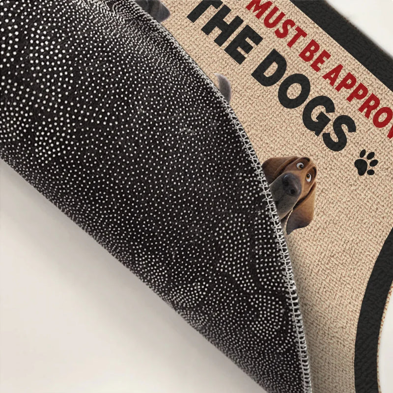 Custom Name Funny Dog Welcome Gifts for Dog Lovers - Personalized Doormat