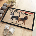 Custom Name Funny Dog Welcome Gifts for Dog Lovers - Personalized Doormat