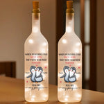 Custom Name Penguin Couple Gifts for Couples - Personalized Bottle Lamp