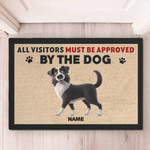 Custom Name Funny Dog Welcome Gifts for Dog Lovers - Personalized Doormat