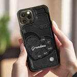 Custom Name Grandma Gifts for Grandmothers - Personalized Wallet Phone Case