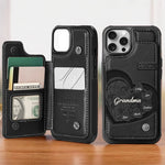 Custom Name Grandma Gifts for Grandmothers - Personalized Wallet Phone Case
