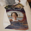 Custom Photo Your Life Was A Blessing - Memorial Personalized Custom Blanket - Sympathy Gift For Family Members