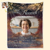 Custom Photo Your Life Was A Blessing - Memorial Personalized Custom Blanket - Sympathy Gift For Family Members