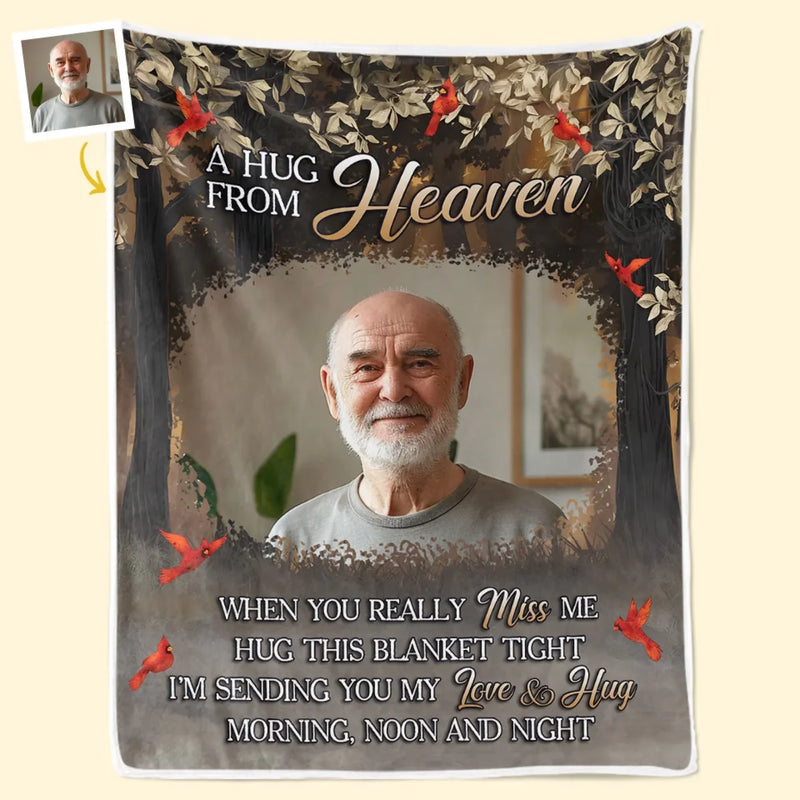 Custom Photo Your Love Is Still My Guide - Memorial Personalized Custom Blanket - Sympathy Gift For Family Members