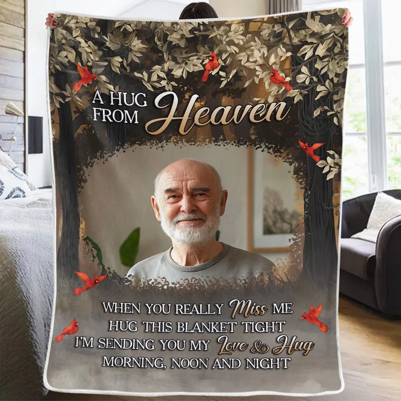 Custom Photo Your Love Is Still My Guide - Memorial Personalized Custom Blanket - Sympathy Gift For Family Members
