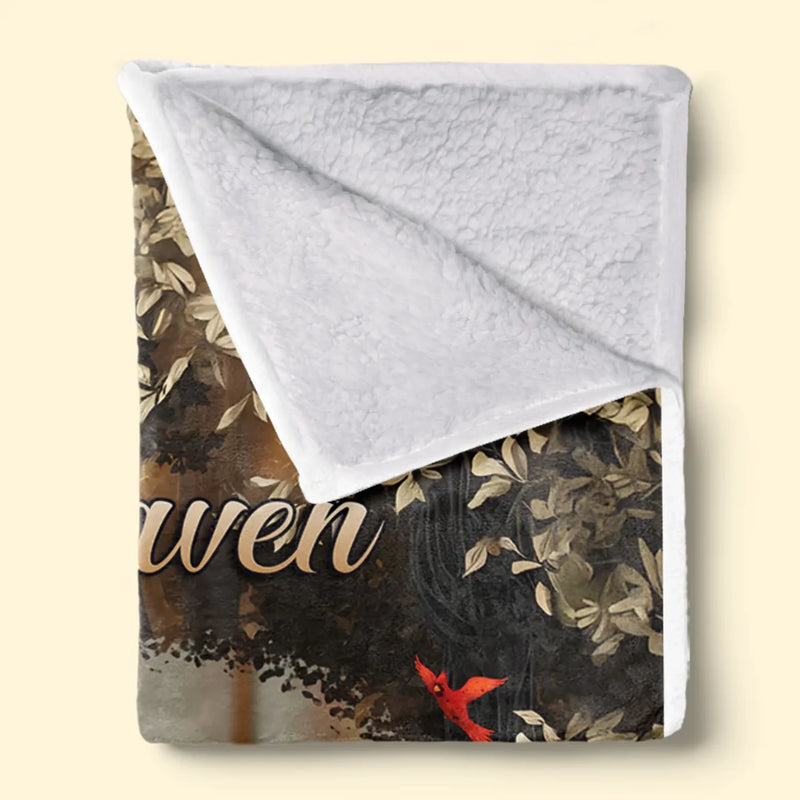 Custom Photo Your Love Is Still My Guide - Memorial Personalized Custom Blanket - Sympathy Gift For Family Members
