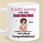 Custom Name Funny Retirement Gifts for Women - Personalized Mugs