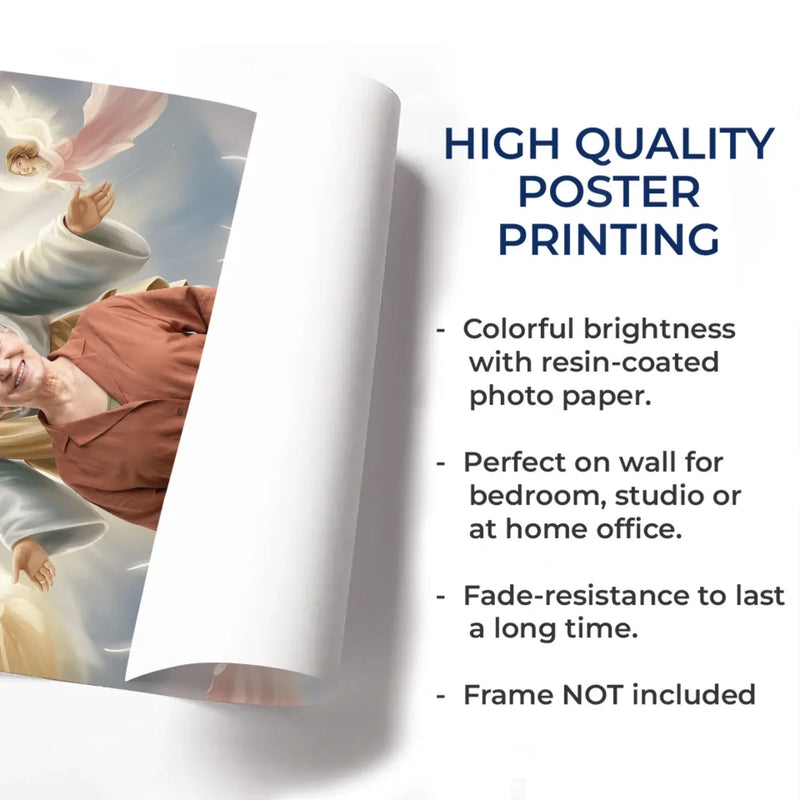 Custom Photo Christian Memorial Decor - Personalized Poster