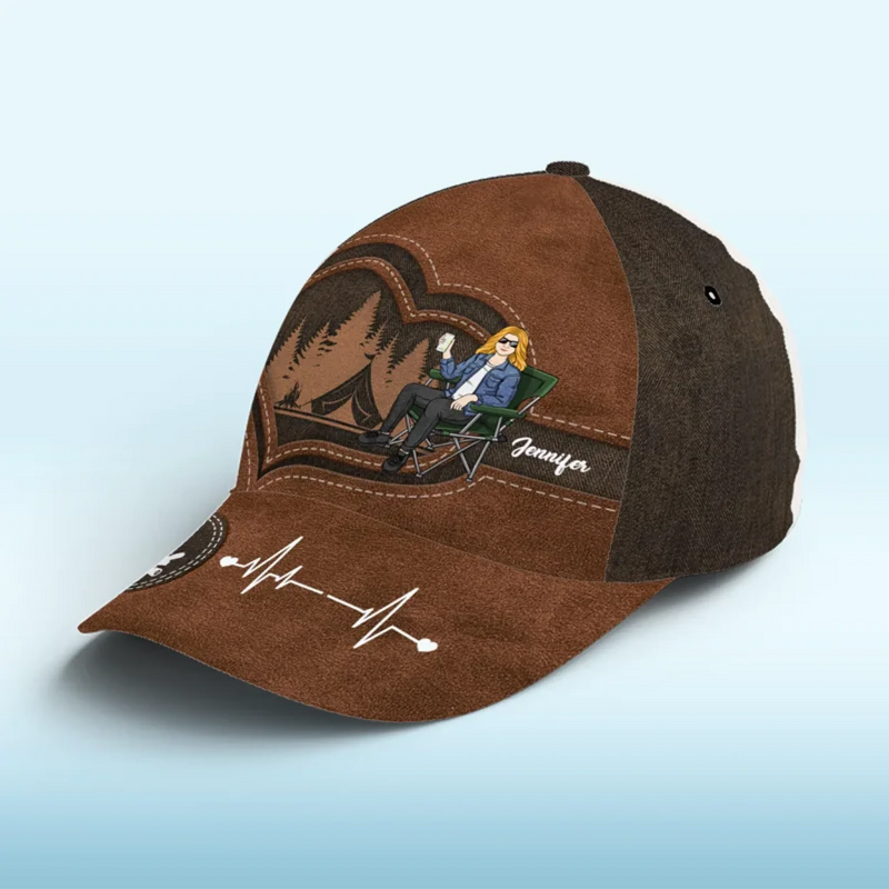 Custom Name Camping Gifts for Women - Personalized Classic Cap