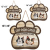 Freedom Is Just A Leap Away - Cat Personalized Custom Home Decor Wood Sign - House Warming Gift For Pet Owners, Pet Lovers